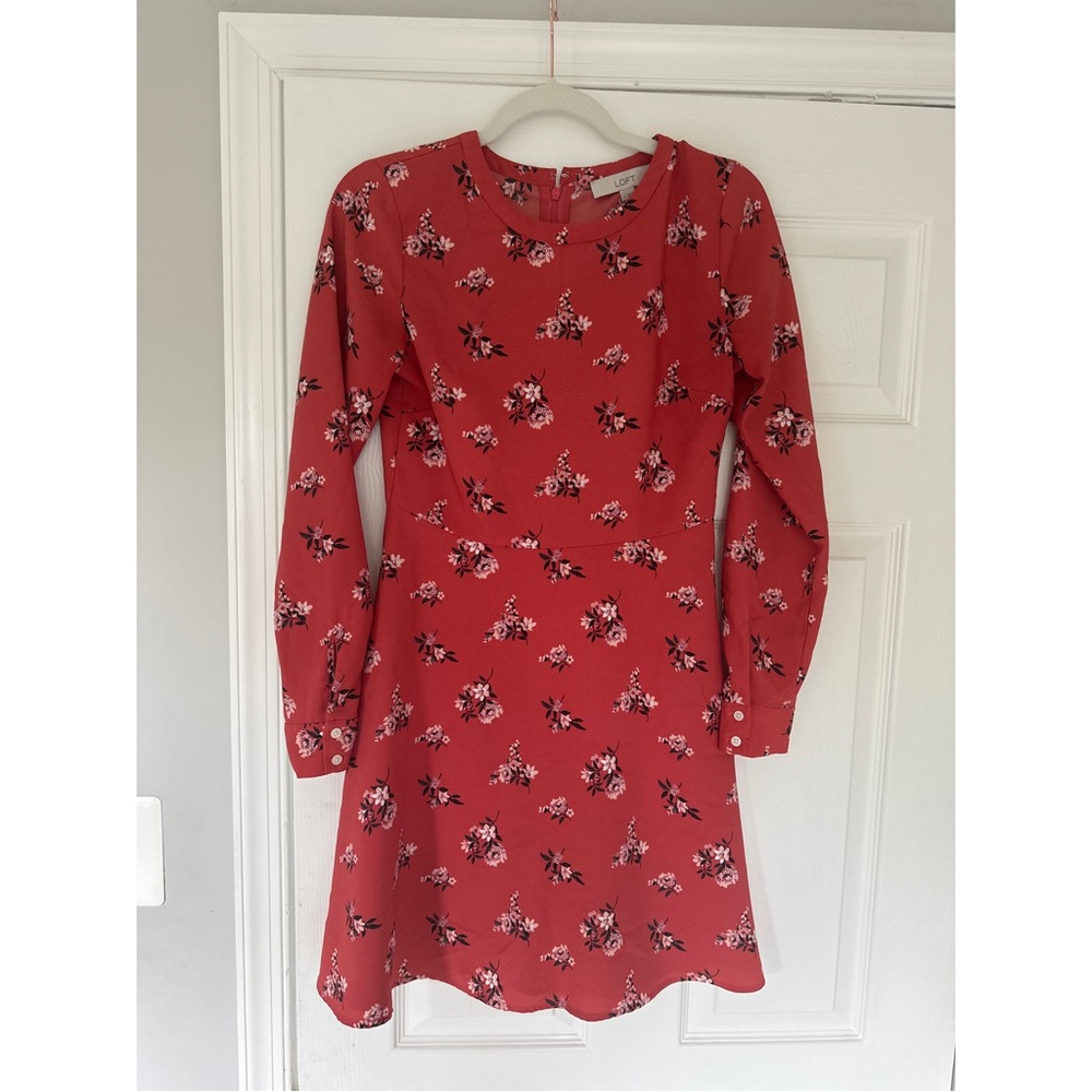 Floral A-line dress from Loft